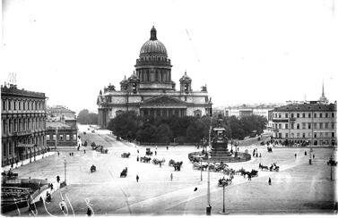 Исаакиевская площадь. Фото до 1911 г.